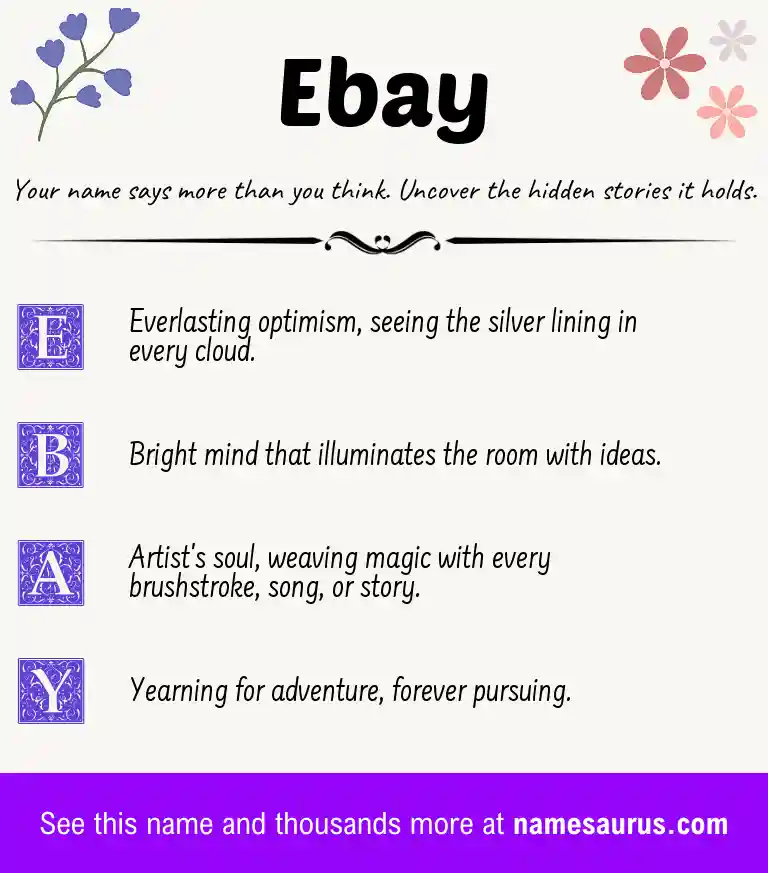 Acrostic poem about Ebay.