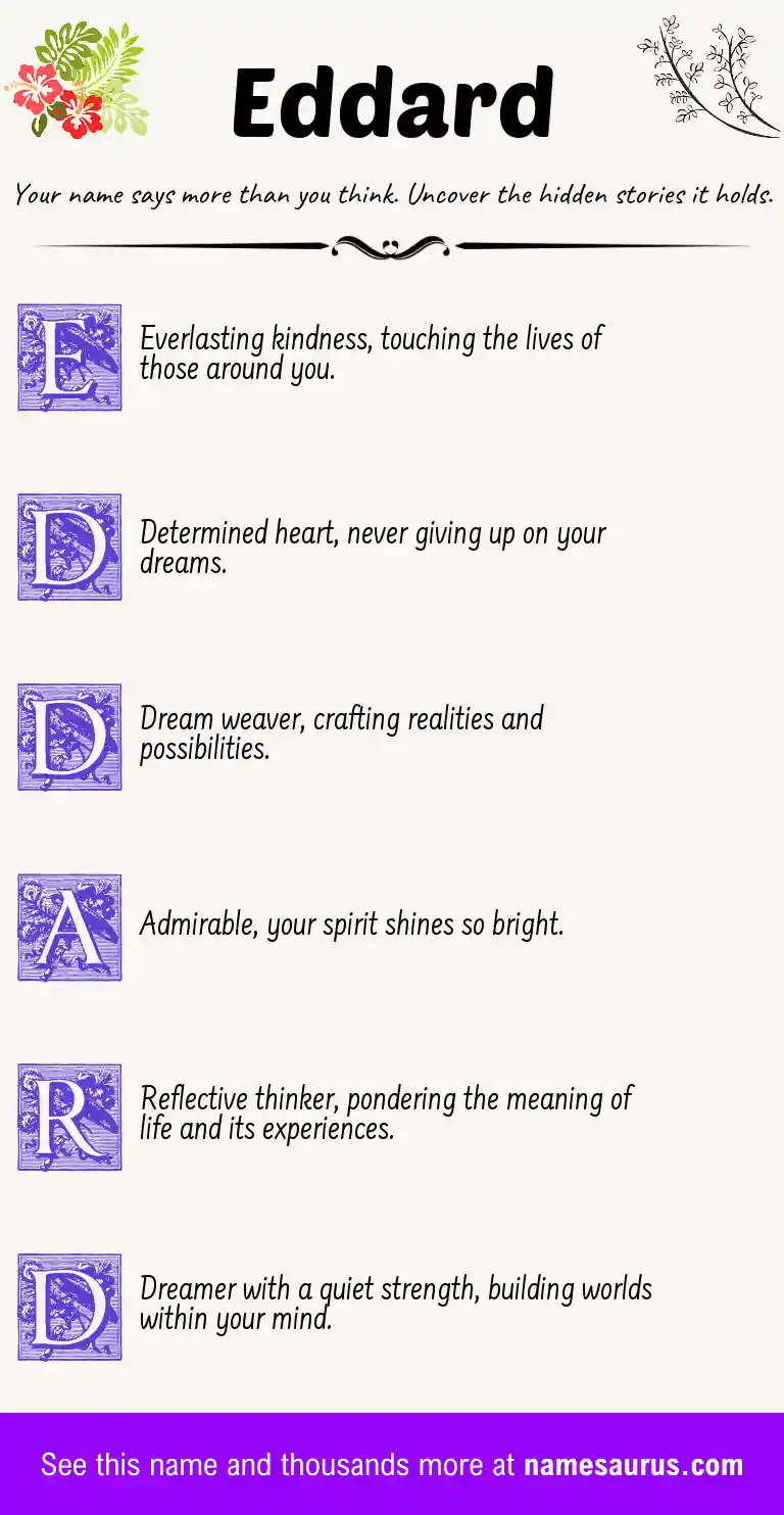 Acrostic poem about Eddard.