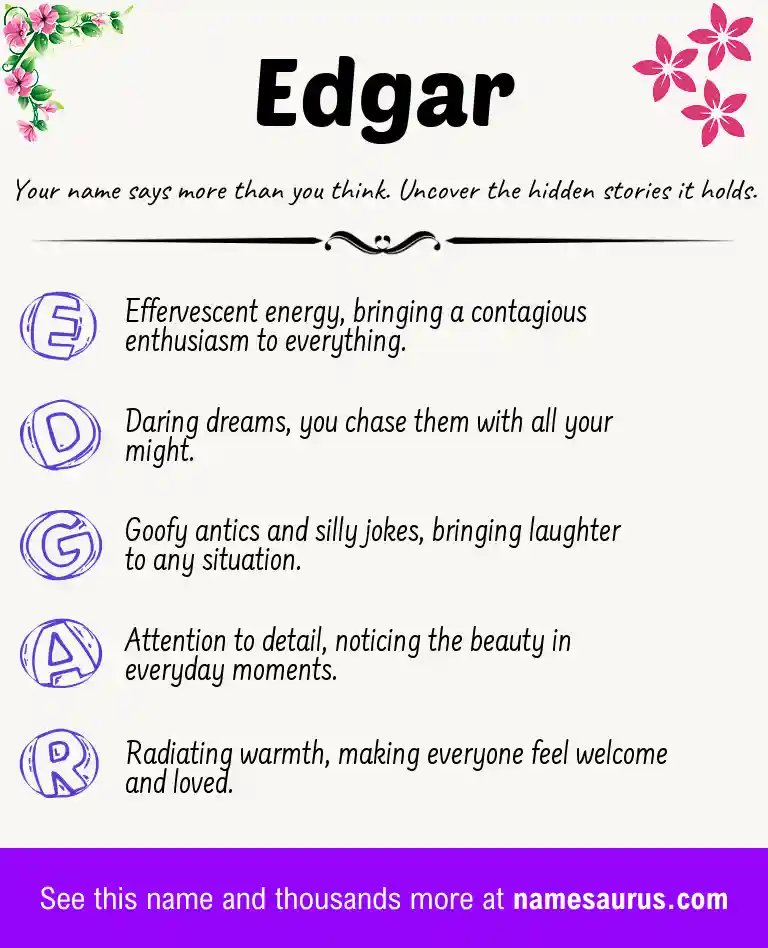 Acrostic poem about Edgar.