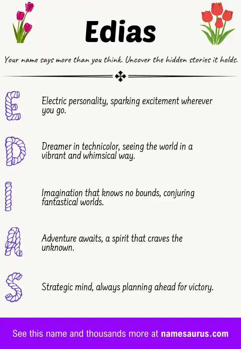 Acrostic poem about Edias.
