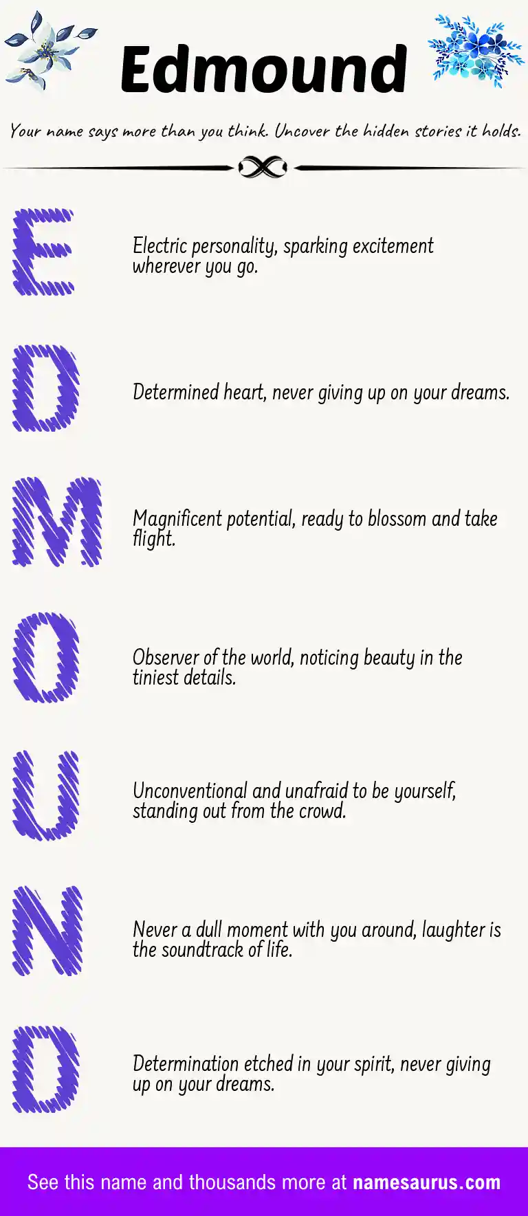 Acrostic poem about Edmound.