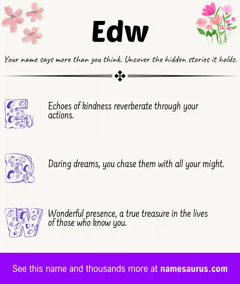 Acrostic poem about Edw.