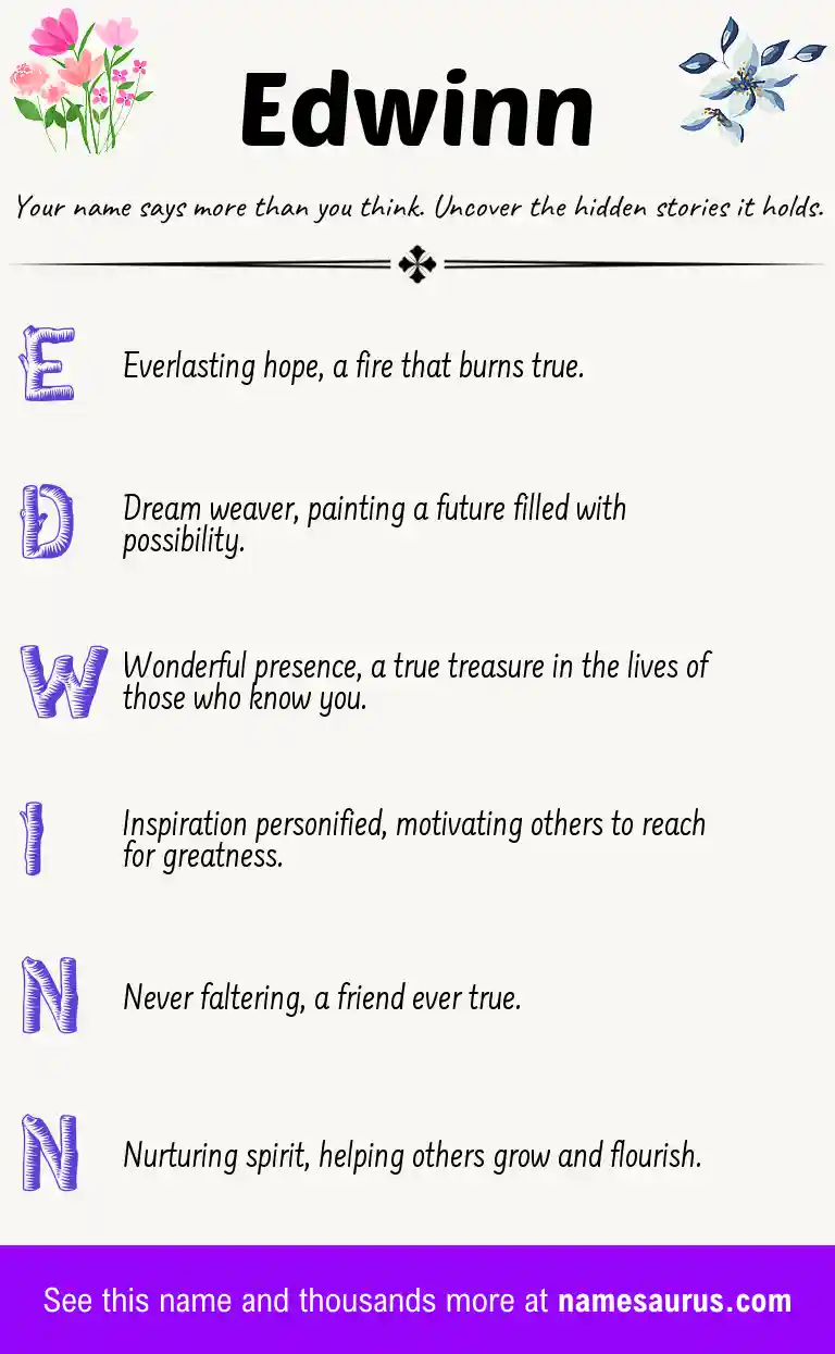 Acrostic poem about Edwinn.