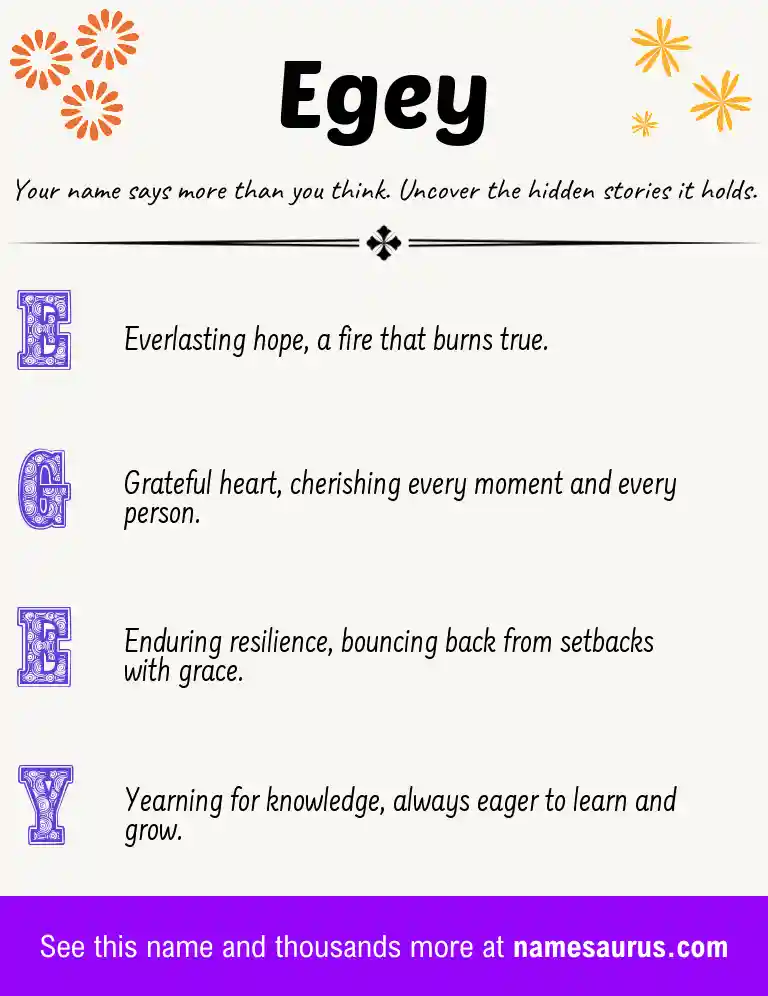 Acrostic poem about Egey.
