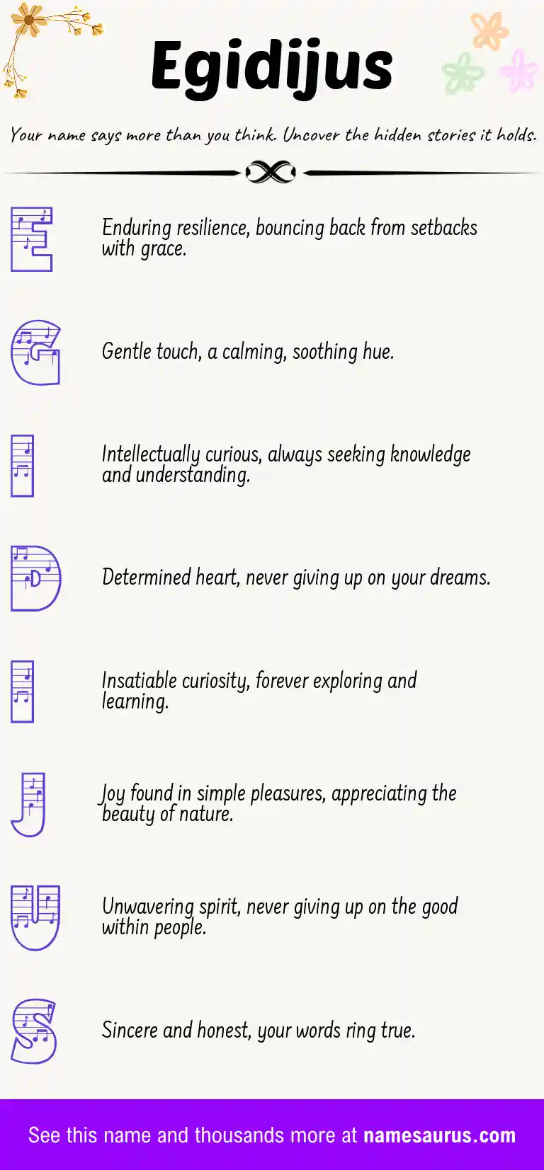 Acrostic poem about Egidijus.