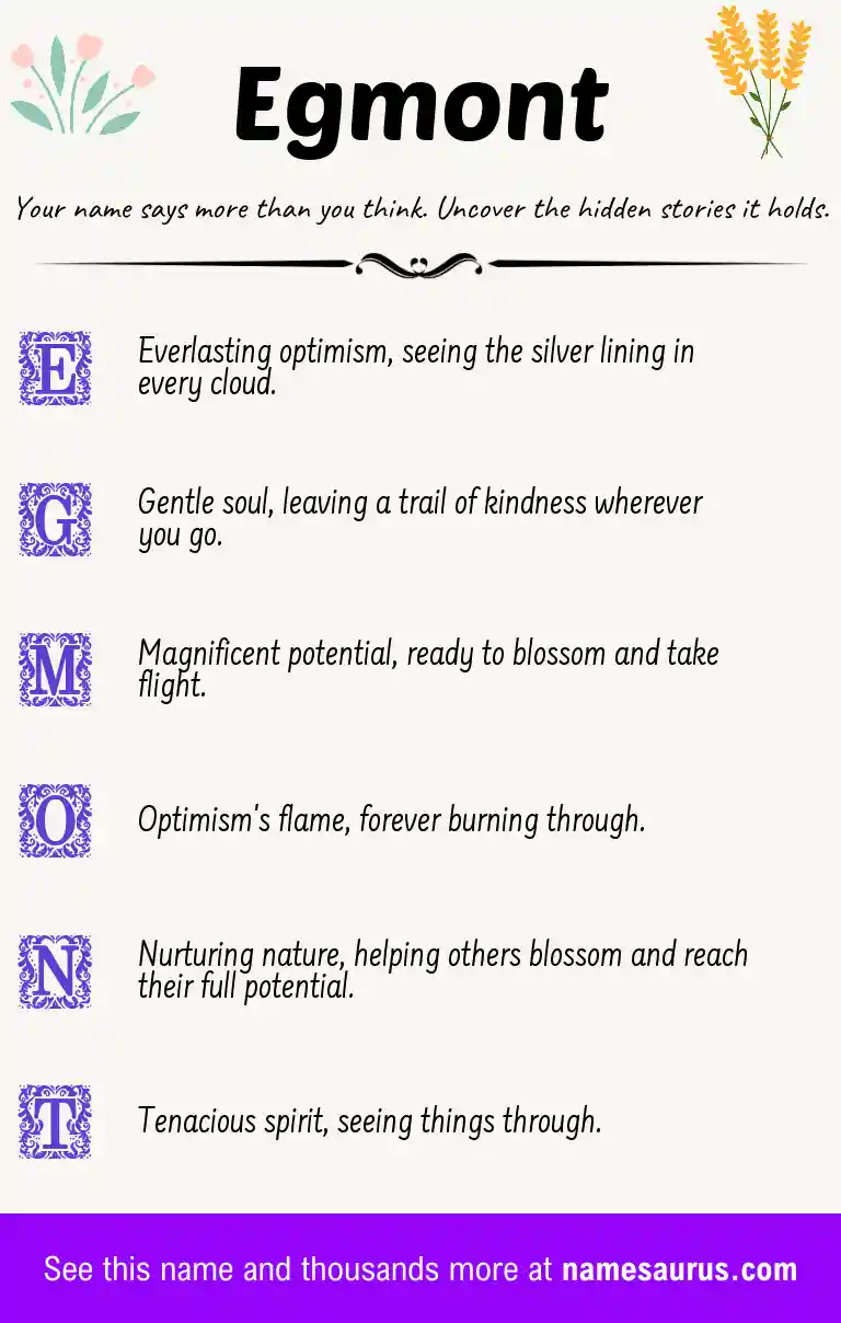 Acrostic poem about Egmont.