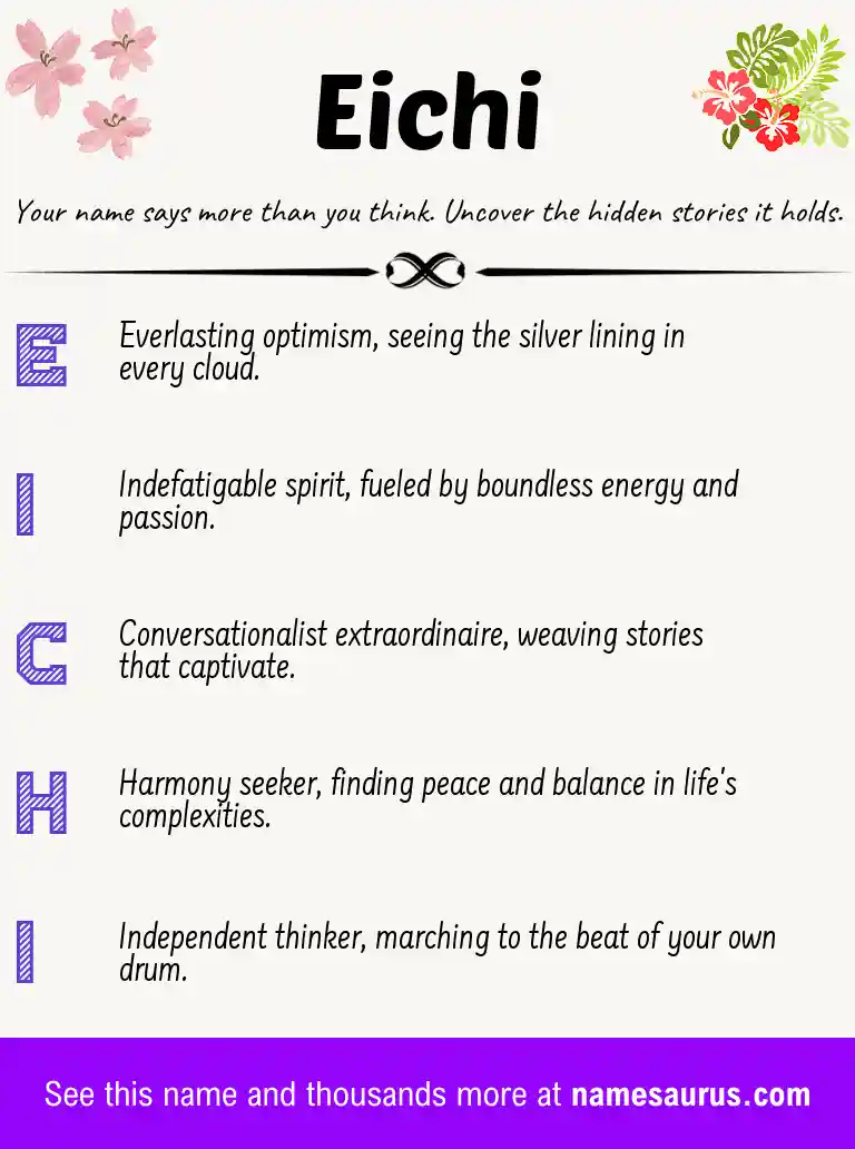 Acrostic poem about Eichi.