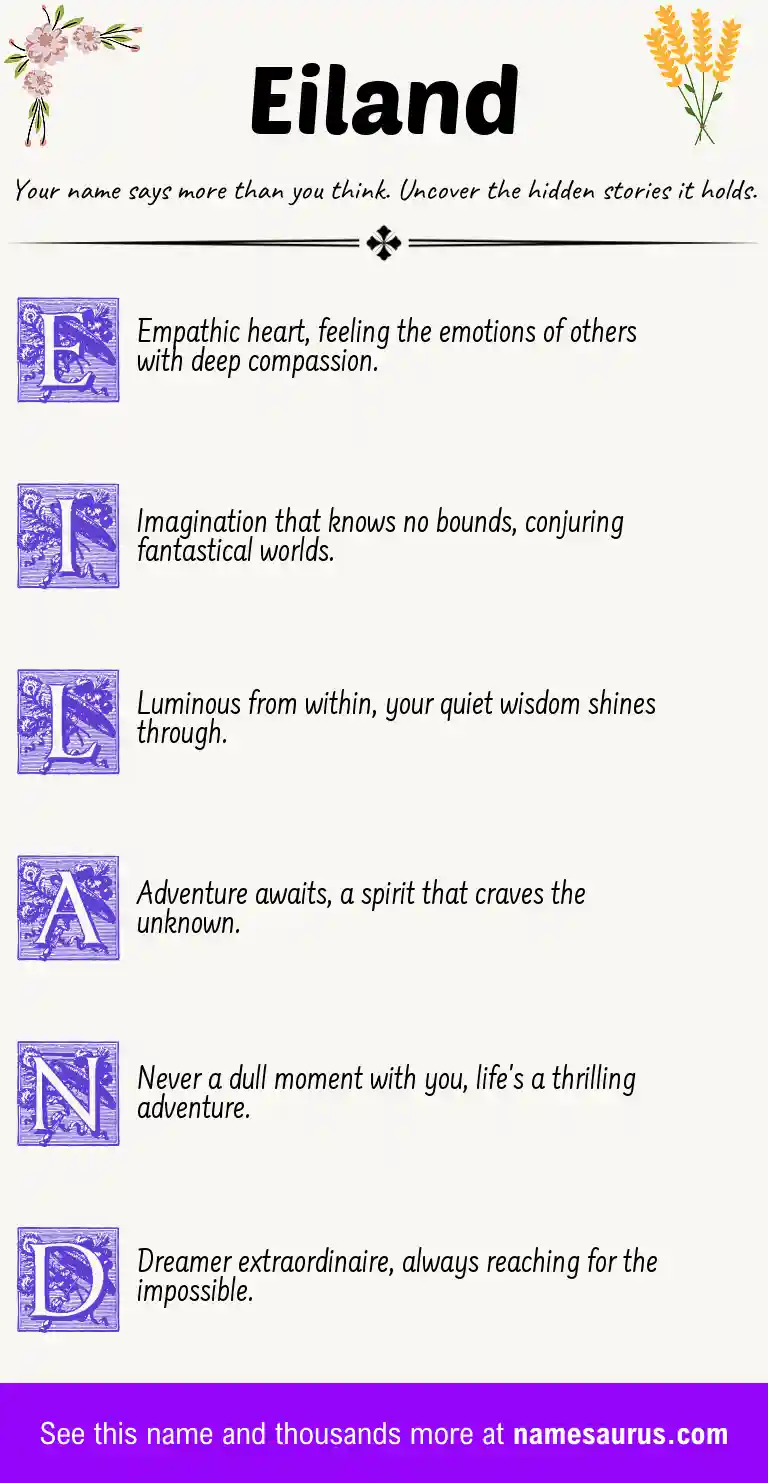 Acrostic poem about Eiland.