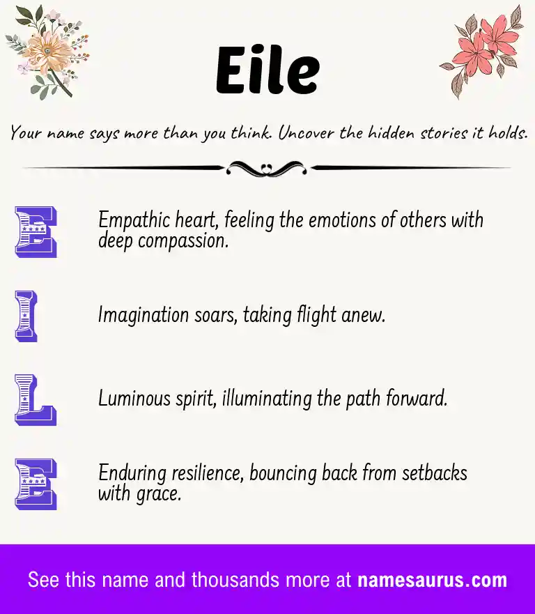 Acrostic poem about Eile.