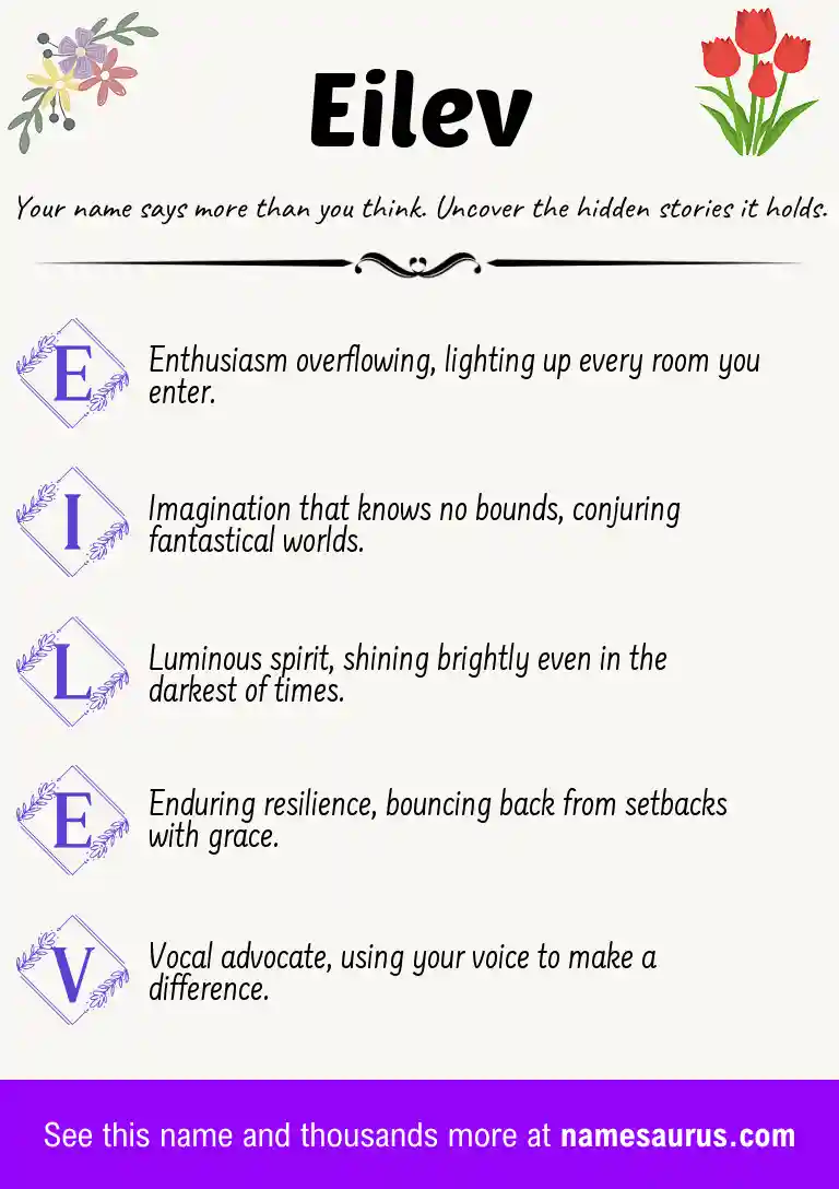 Acrostic poem about Eilev.