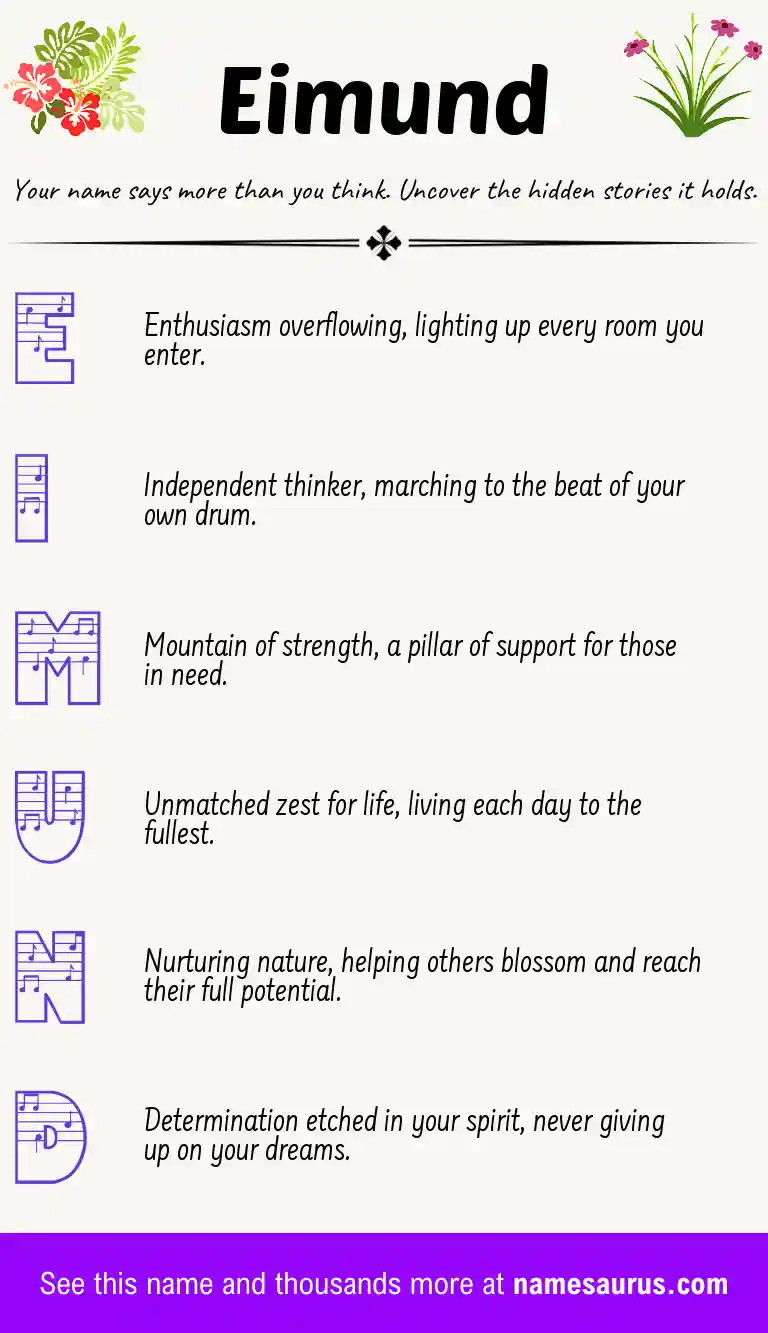 Acrostic poem about Eimund.
