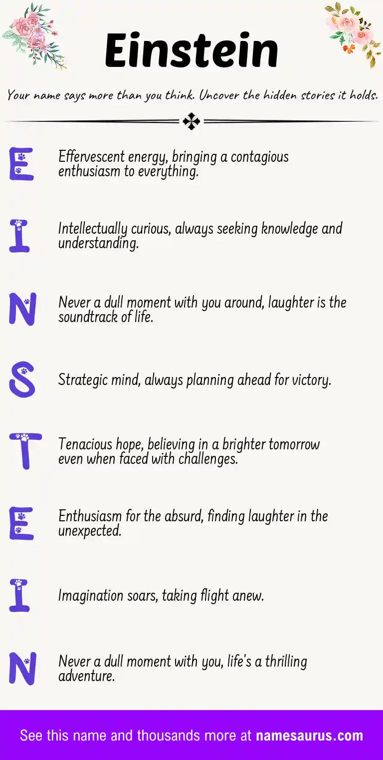 Acrostic poem about Einstein.