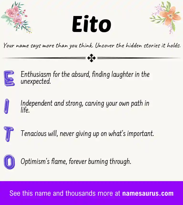 Acrostic poem about Eito.