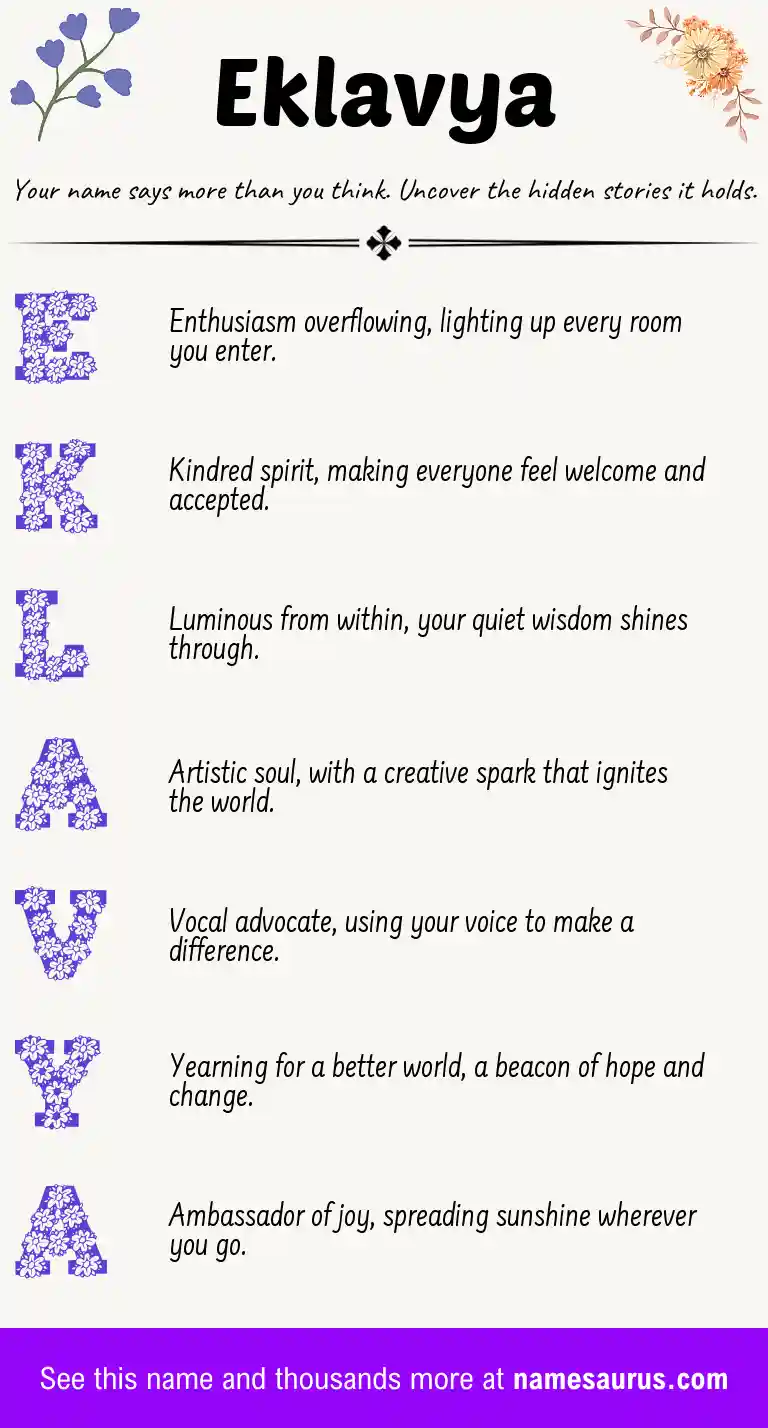 Acrostic poem about Eklavya.