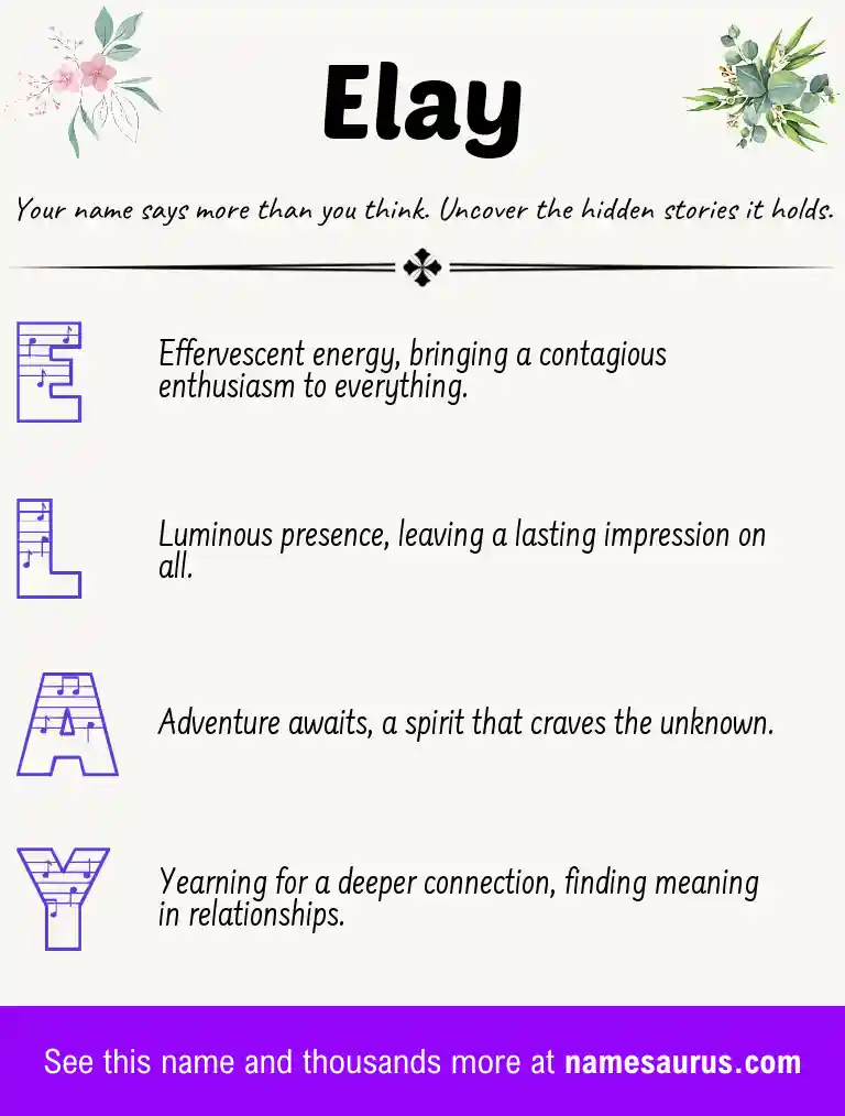 Acrostic poem about Elay.