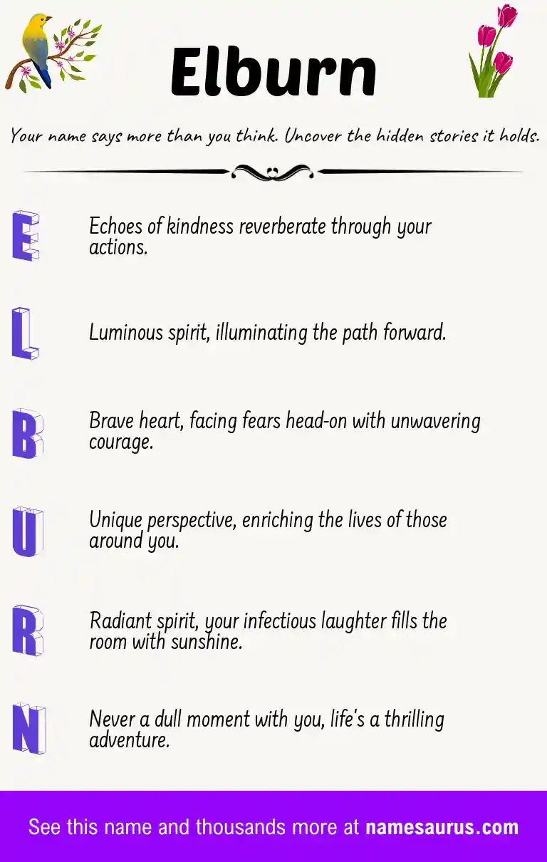 Acrostic poem about Elburn.