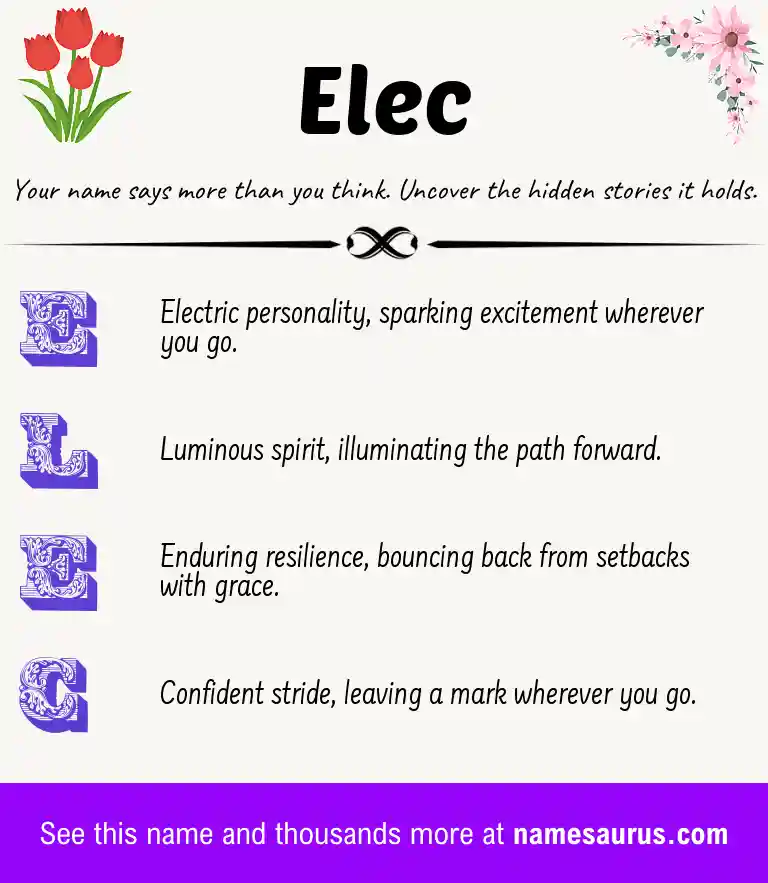Acrostic poem about Elec.