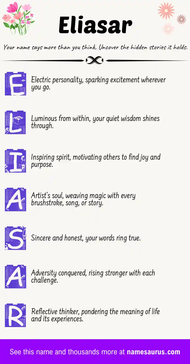 Acrostic poem about Eliasar.