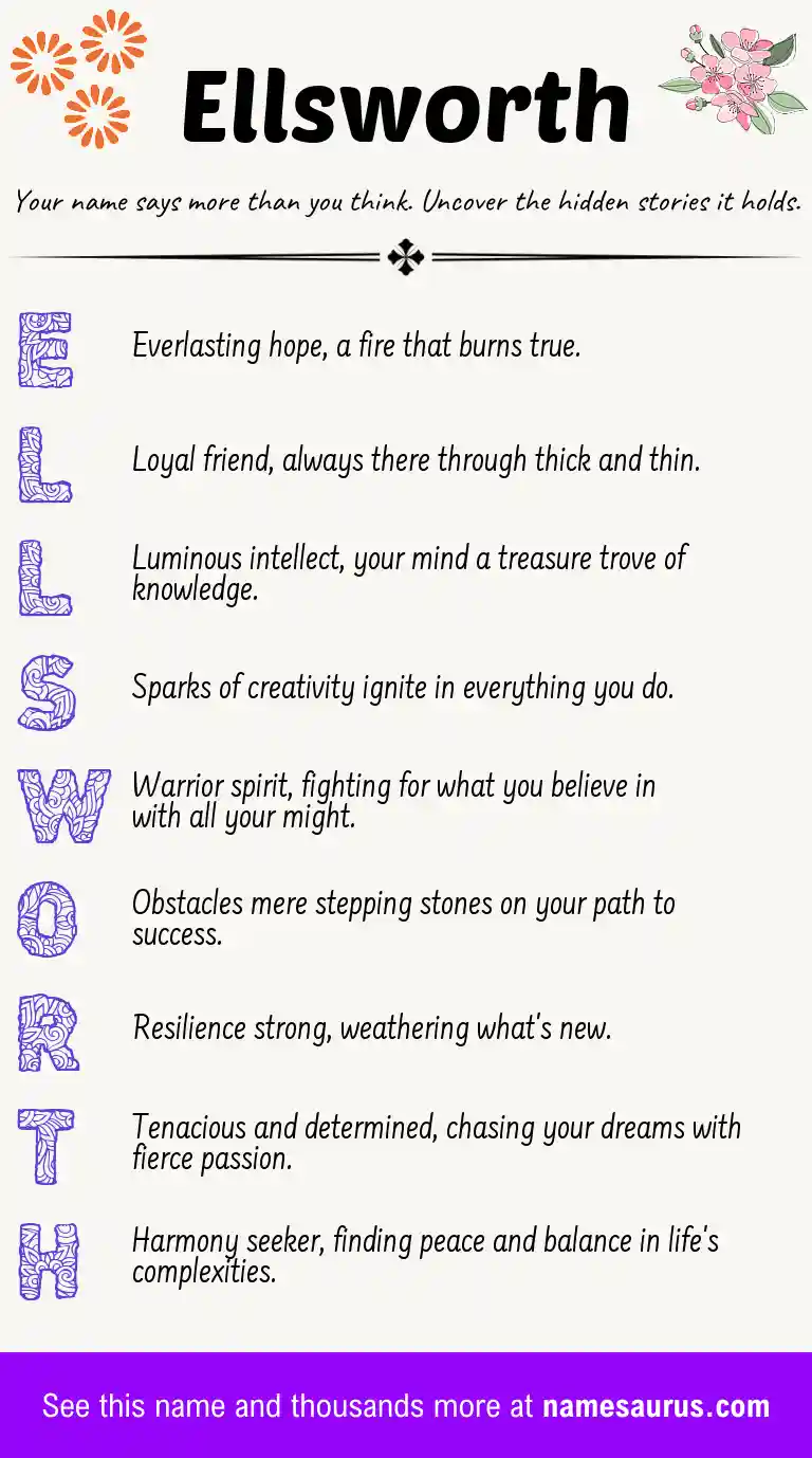 Acrostic poem about Ellsworth.