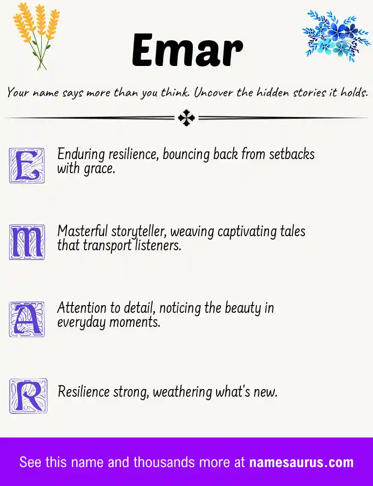 Acrostic poem about Emar.