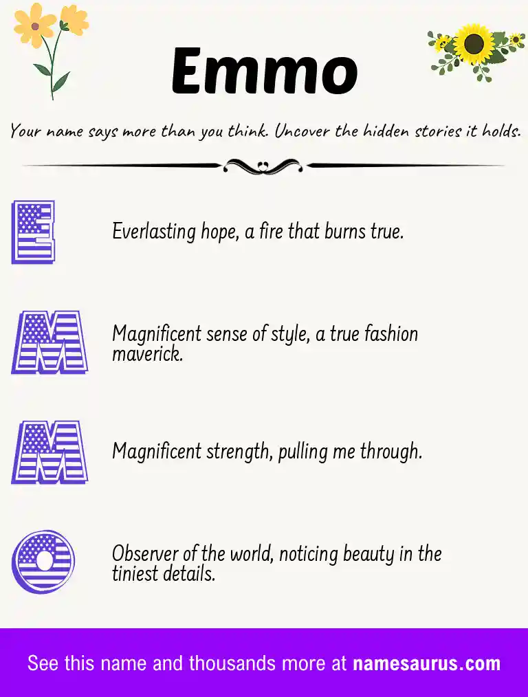 Acrostic poem about Emmo.