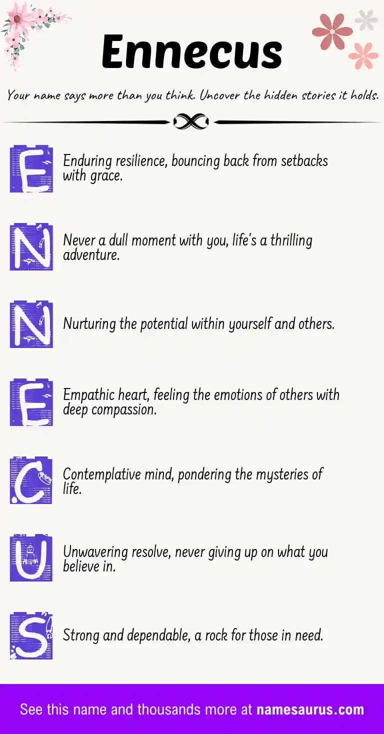Acrostic poem about Ennecus.