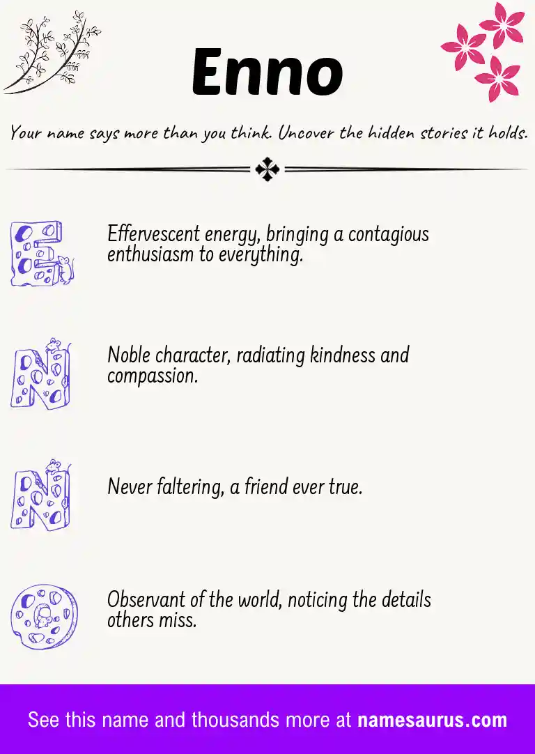 Acrostic poem about Enno.
