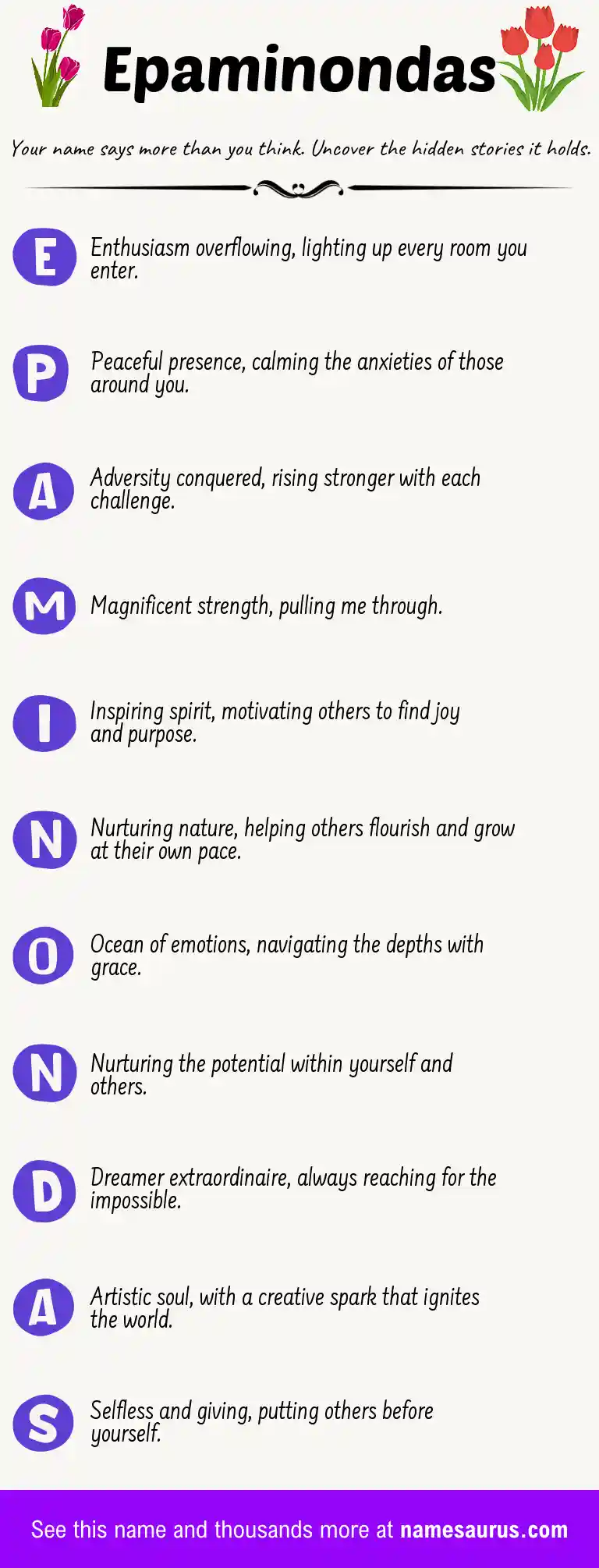 Acrostic poem about Epaminondas.