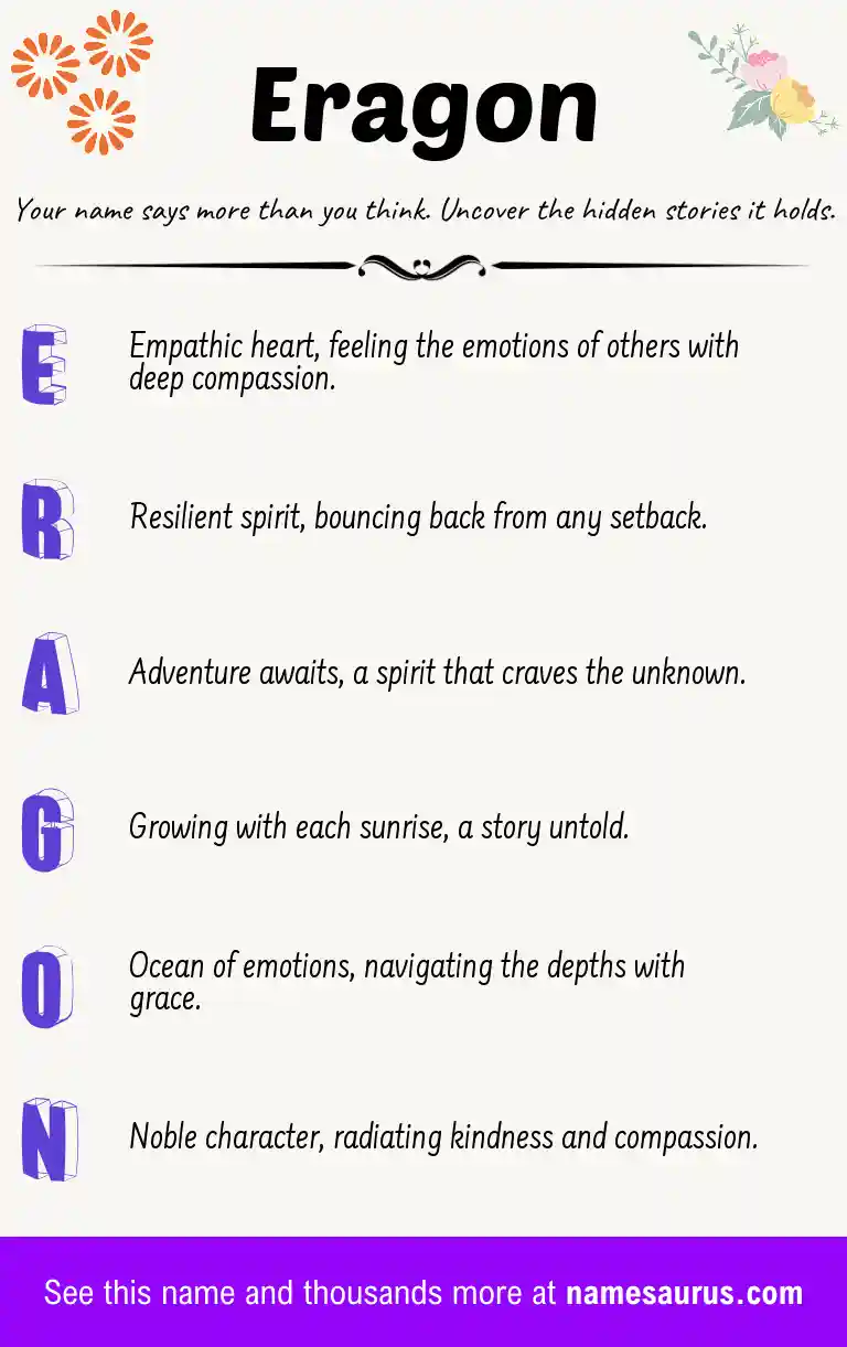 Acrostic poem about Eragon.