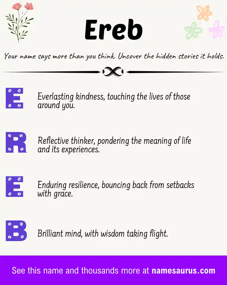 Acrostic poem about Ereb.