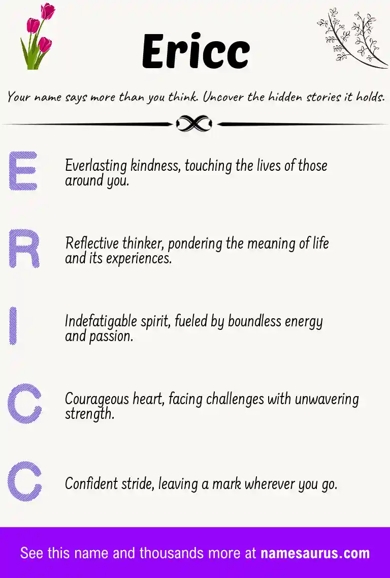 Acrostic poem about Ericc.