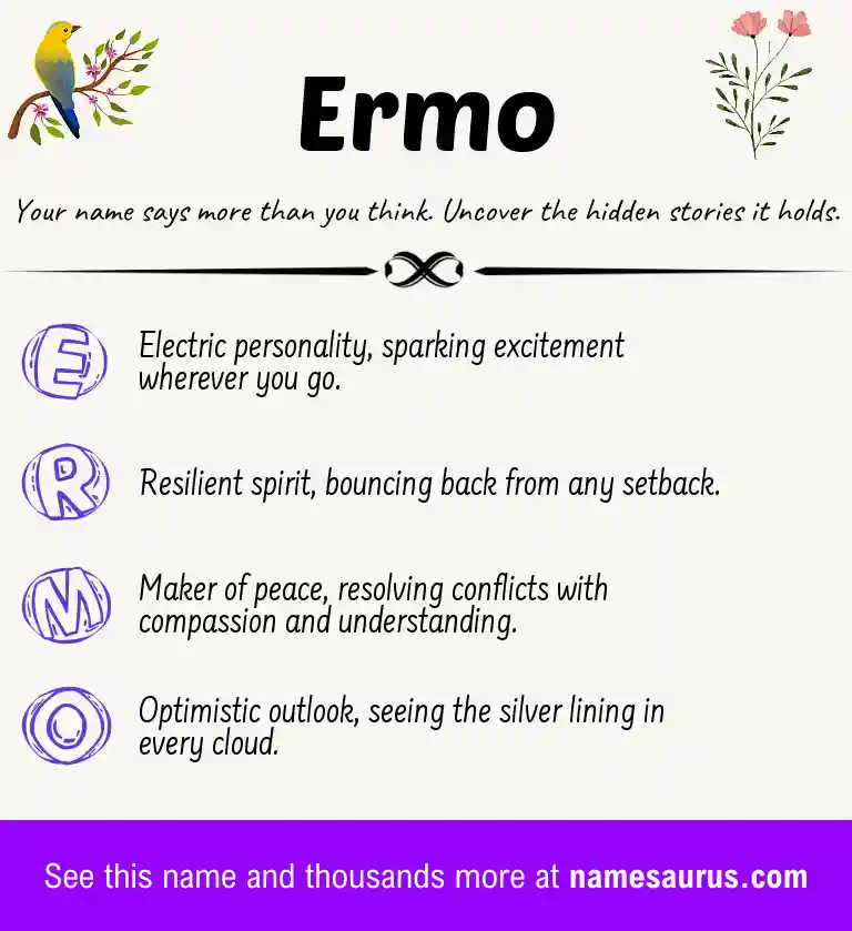 Acrostic poem about Ermo.