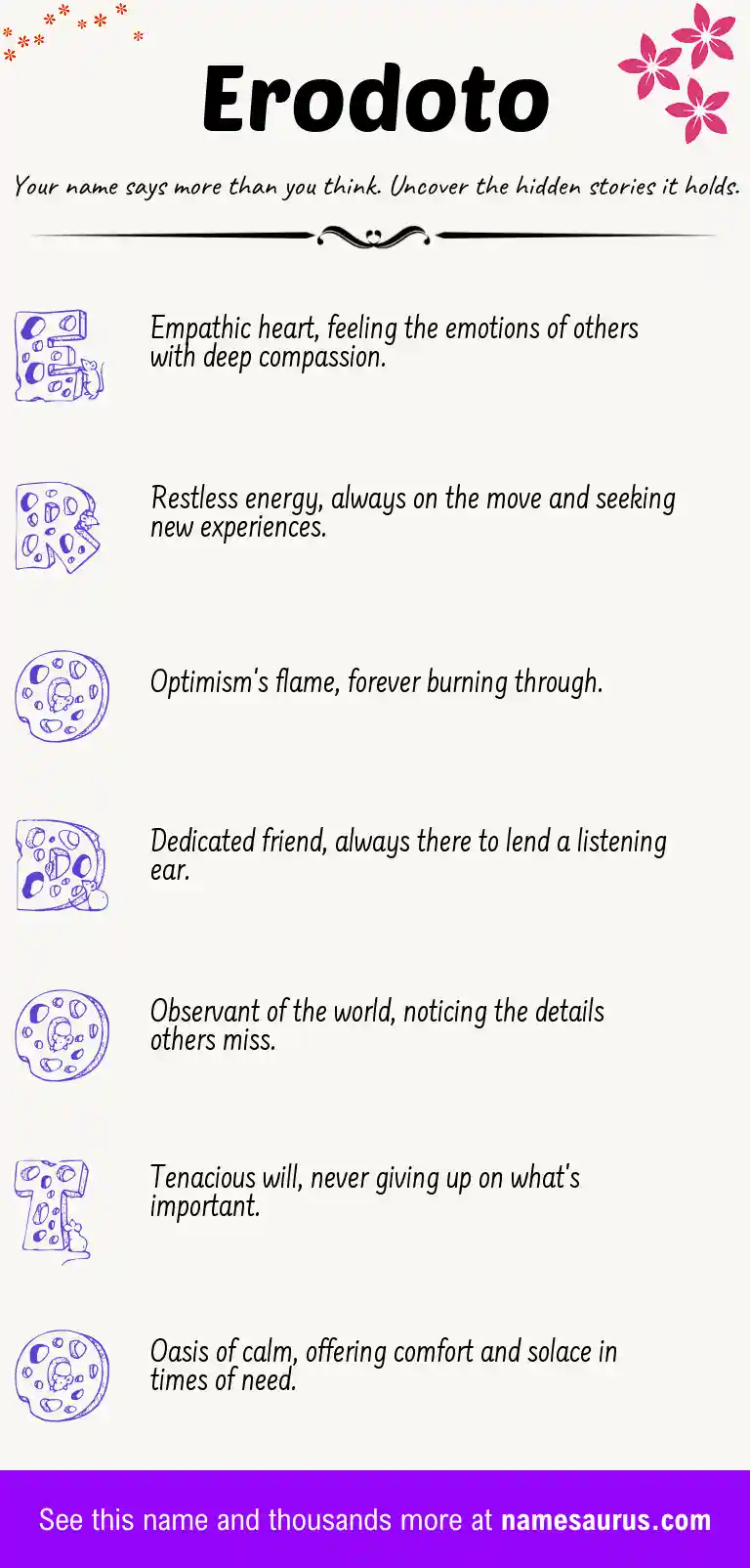 Acrostic poem about Erodoto.