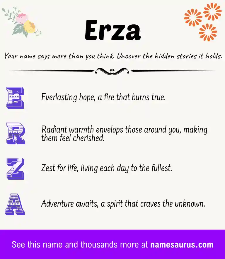 Acrostic poem about Erza.