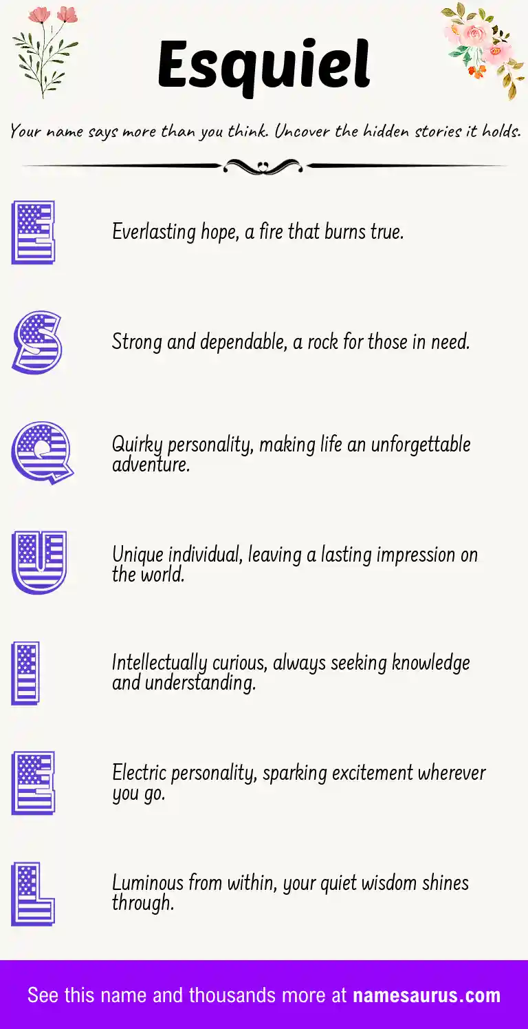 Acrostic poem about Esquiel.