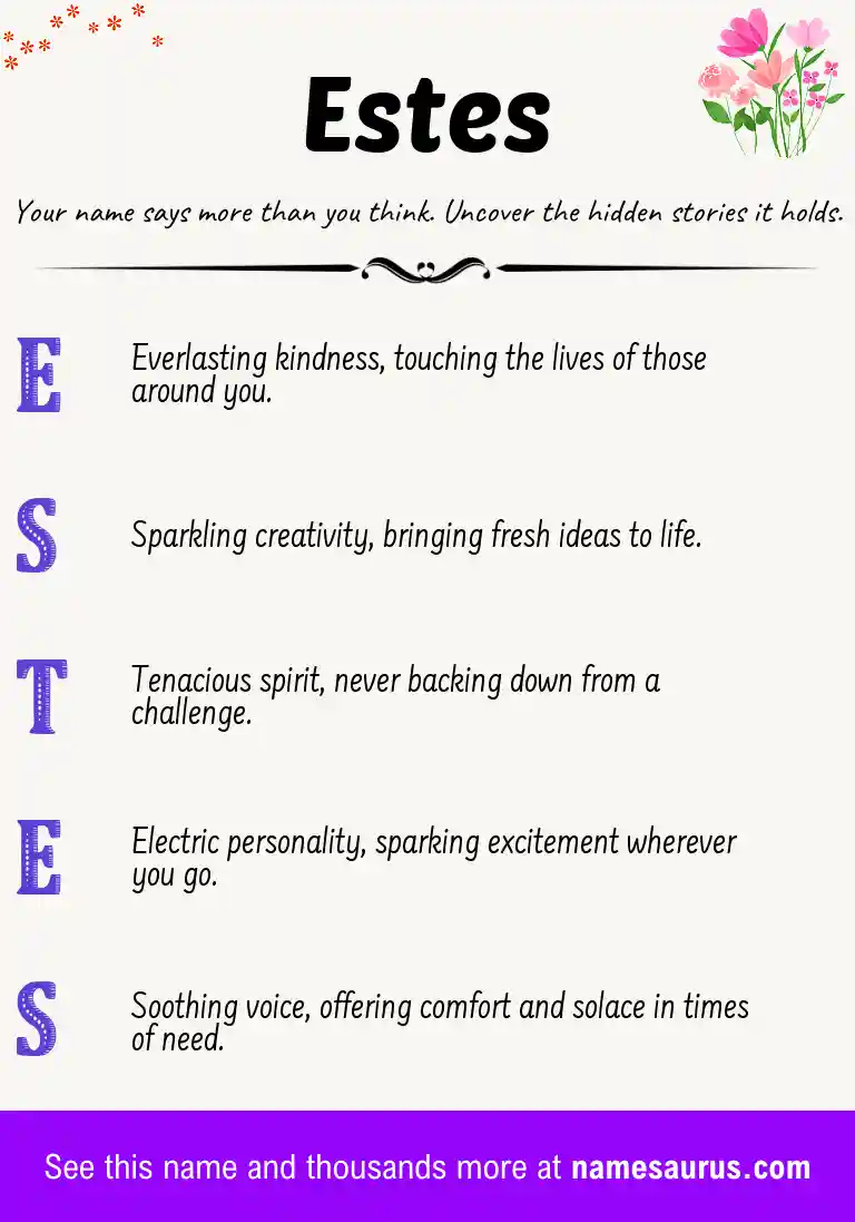 Acrostic poem about Estes.