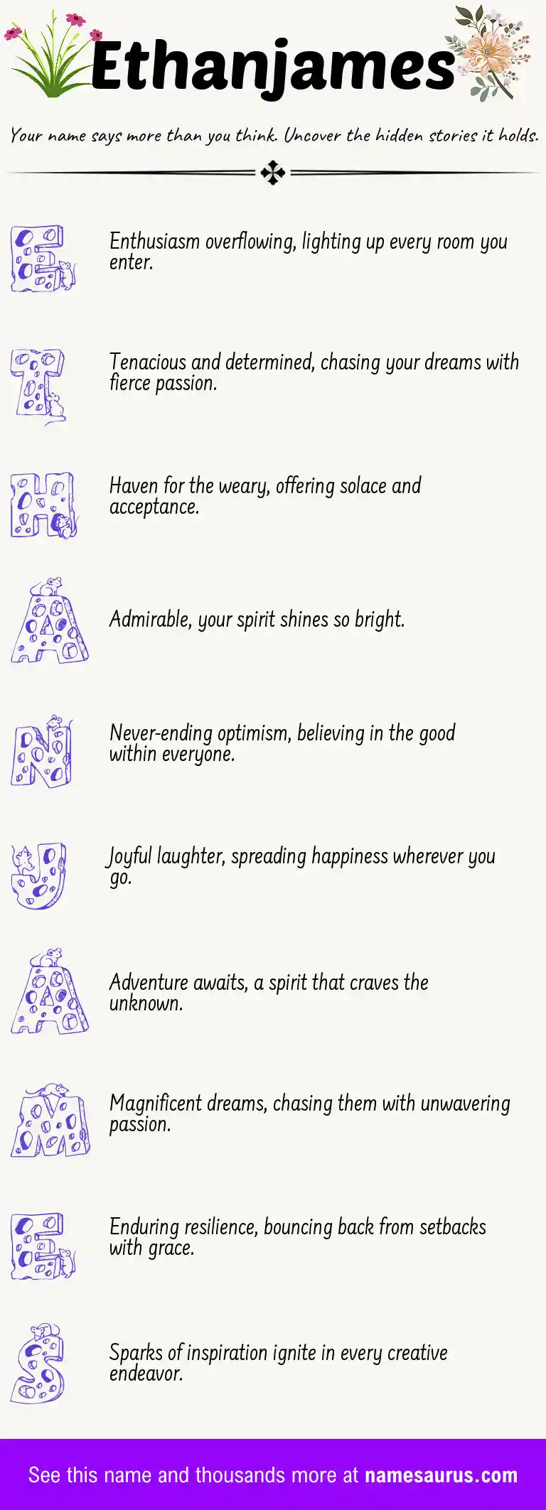 Acrostic poem about Ethanjames.