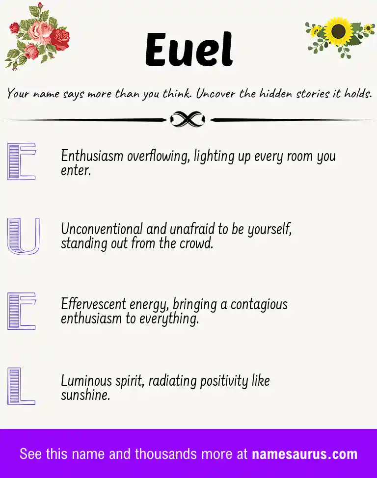 Acrostic poem about Euel.