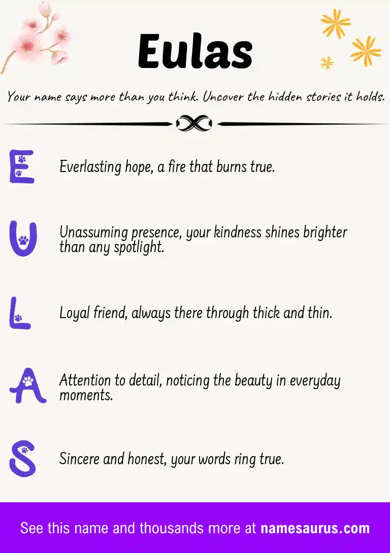 Acrostic poem about Eulas.
