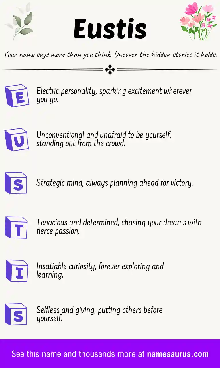 Acrostic poem about Eustis.