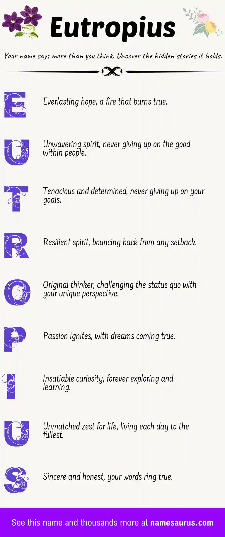 Acrostic poem about Eutropius.