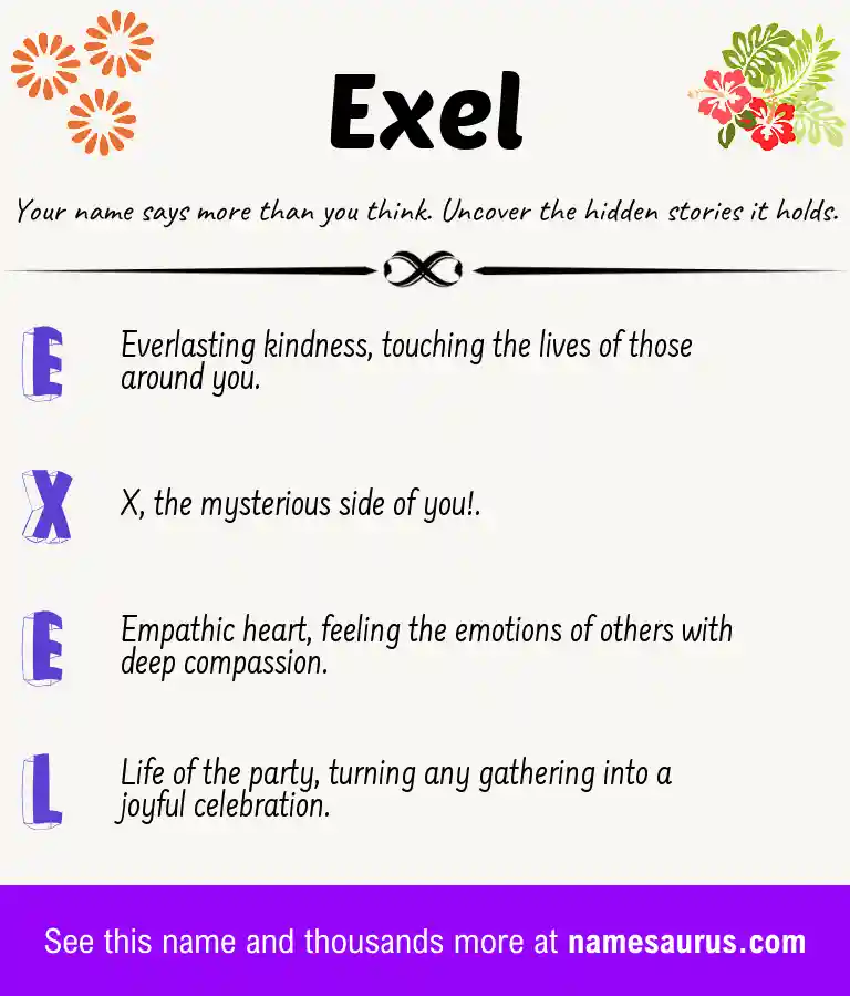 Acrostic poem about Exel.