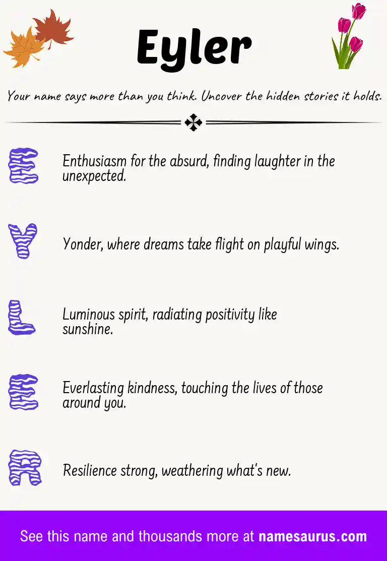 Acrostic poem about Eyler.