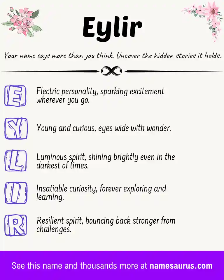 Acrostic poem about Eylir.