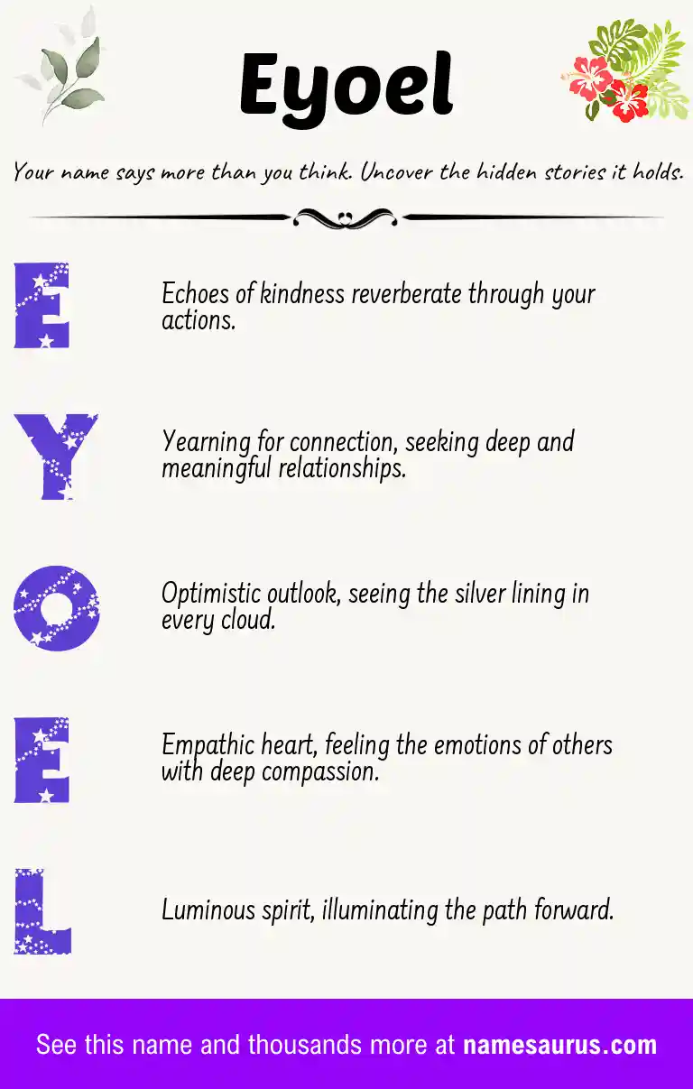 Acrostic poem about Eyoel.