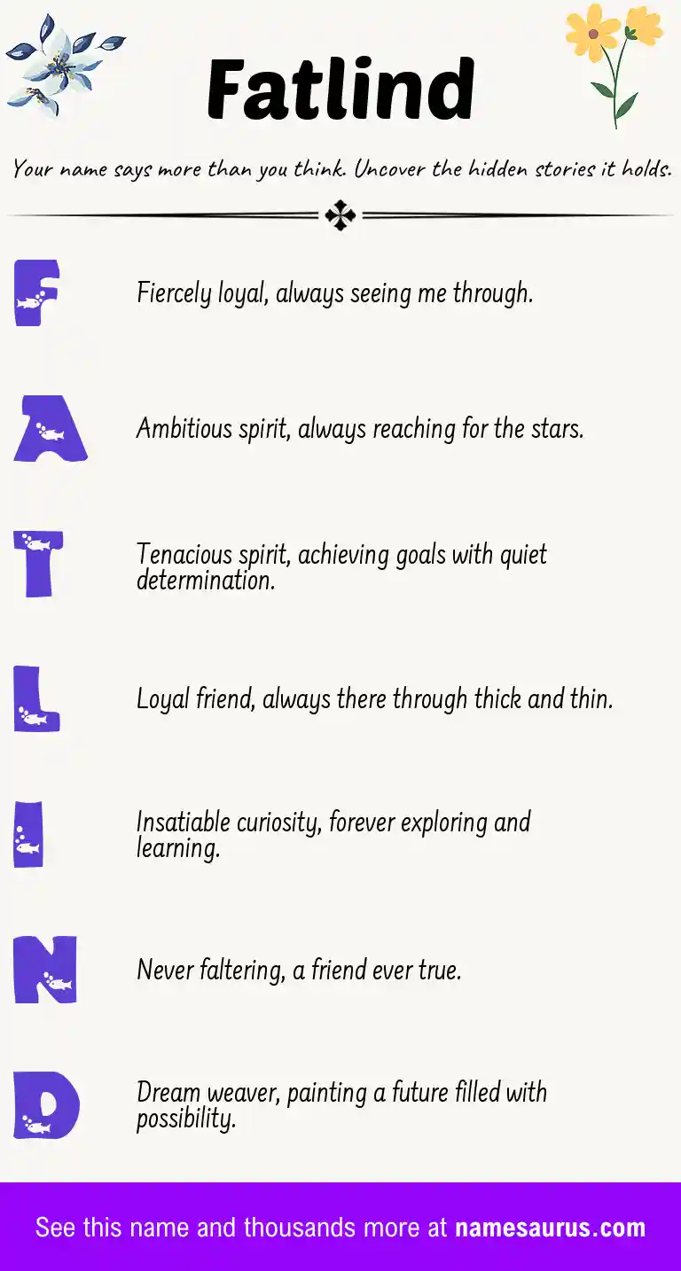 Acrostic poem about Fatlind.