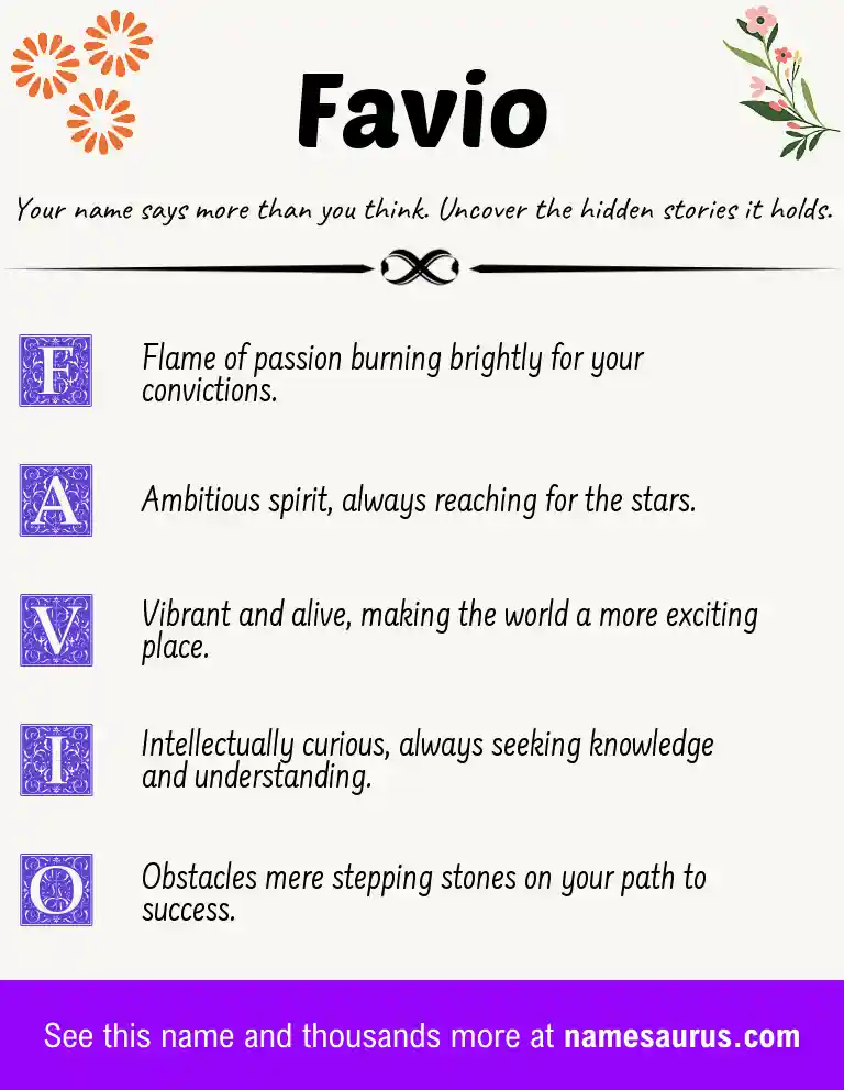 Acrostic poem about Favio.
