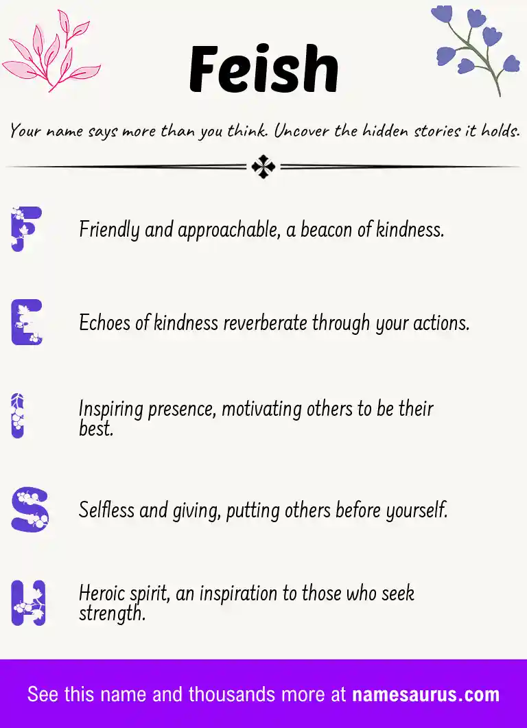 Acrostic poem about Feish.