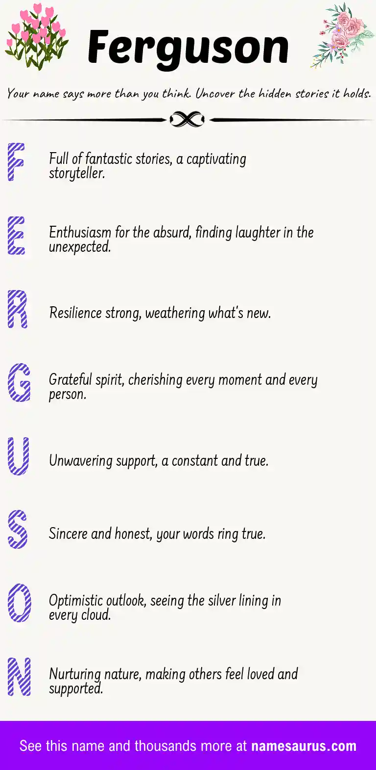 Acrostic poem about Ferguson.