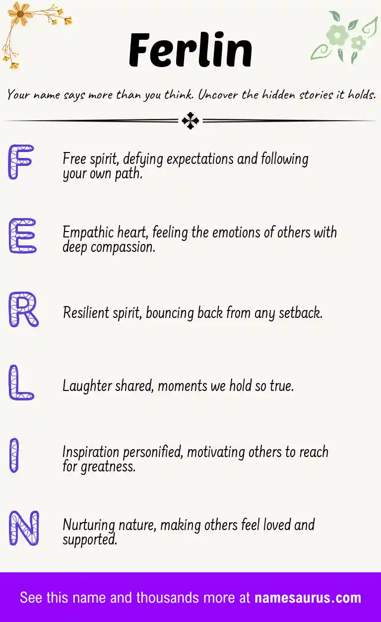 Acrostic poem about Ferlin.